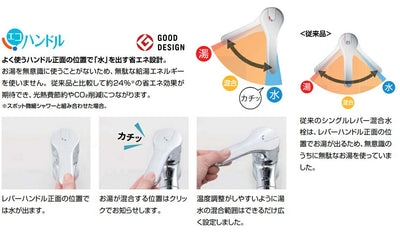 LIXIL（INAX）　ノルマーレS　シングルレバー混合水栓　 一般地用　【品番：SF-WL438SY（155）】