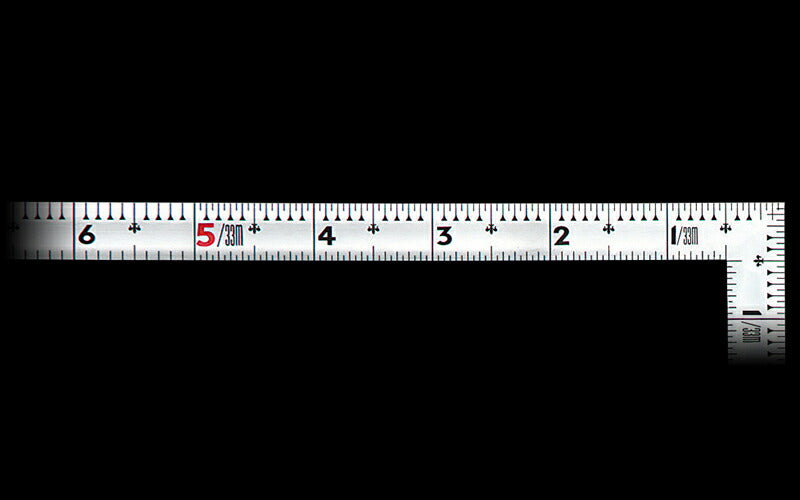 シンワ測定　曲尺同厚 シルバー 1尺5寸/50cm 併用目盛 名作　【品番：10644】