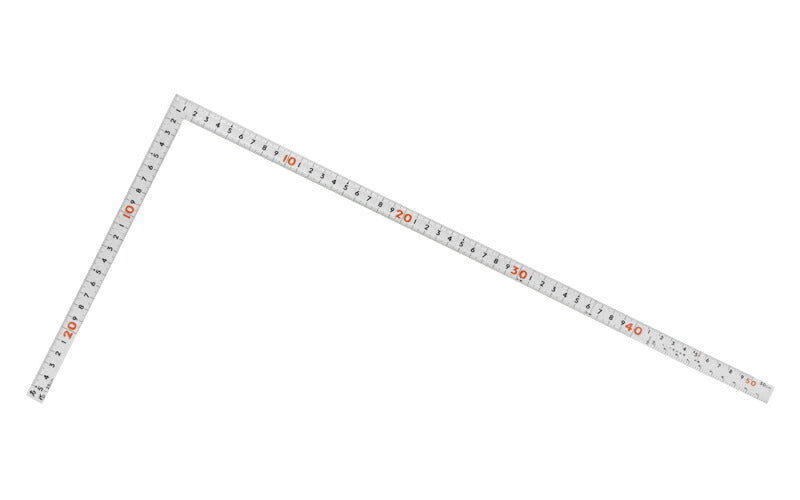 シンワ測定　曲尺同厚 シルバー 1尺6寸/50cm 併用目盛 名作　【品番：10645】