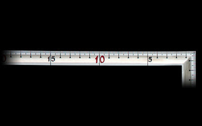 シンワ測定　曲尺高級角厚 シルバー 50cm 裏面角目 匠甚五郎しなやか JIS　【品番：10876】