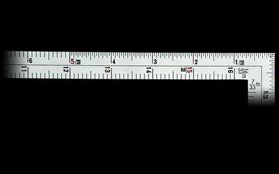 シンワ測定　曲尺広ピタ シルバー 1尺6寸 表裏同目 内目盛端面基点目盛　【品番：10600】