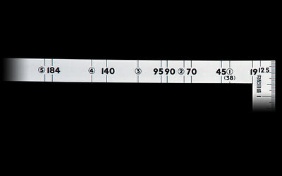 シンワ測定　曲尺ツーバイフォー シルバー 2×4/1尺5寸 併用目盛19mm巾　【品番：10056】