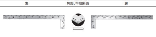 シンワ測定　曲尺小型 五寸法師 ステン 5×2.5寸 表裏同目　【品番：12104】