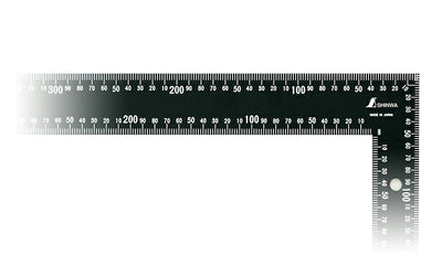 シンワ測定　ラフタースコヤ 黒色 60×40cm 白目盛　【品番：64548】