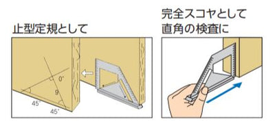 シンワ測定　止型スコヤ 標準型　【品番：62081】