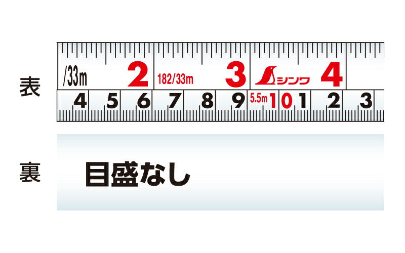 シンワ測定　コンベックス タフギア セルフストップ 25-5.5m 尺相当目盛　【品番：80816】