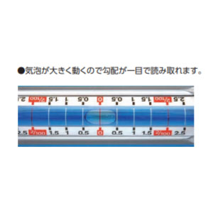 シンワ測定　ブルーレベル 勾配用一管式 450mm　【品番：76355】