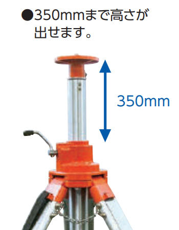 シンワ測定　三脚 ハンドル式エレベーター 1.5m　【品番：76676】●