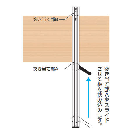 シンワ測定　丸ノコガイド定規 Iクランプ ワンタッチ 1m 併用目盛　【品番：77822】