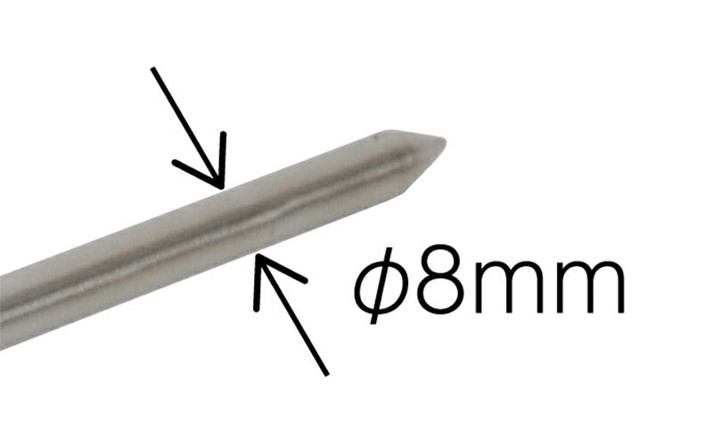 シンワ測定　温度計 V-4 丸T字型 0〜200℃ Φ8×20cm 白目盛　【品番：73012】