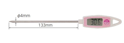 シンワ測定　ホームサーモ デジタル T 温度 クッキング用 ピンク　【品番：72978】