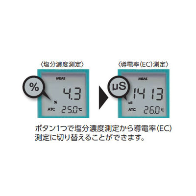 シンワ測定　デジタル塩分濃度計　【品番：72799】