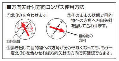 シンワ測定　方向コンパス C オイル式 英文字　【品番：75590】