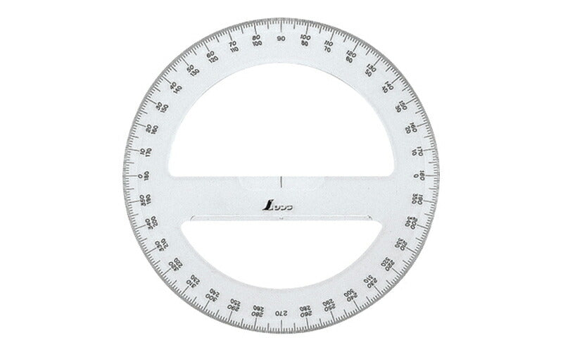 シンワ測定　分度器 アクリル製 360° 15cm 全円　【品番：74926】