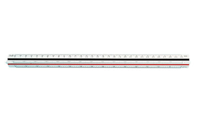 シンワ測定　三角スケール A-30 30cm 土地家屋調査士用 JIS　【品番：74950】