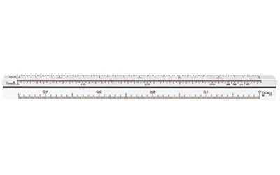 シンワ測定　三角スケール B-15 15cm 建築士用　【品番：74961】