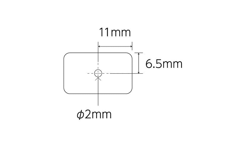 シンワ測定　マグチップ ヨーク付 角型 E-1 13×22mm 2ヶ入　【品番：73501】