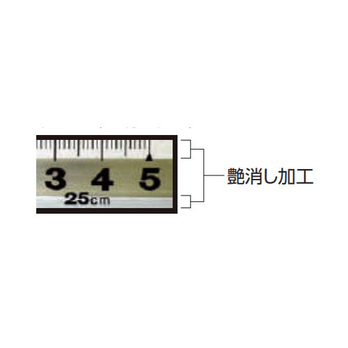 シンワ測定　曲尺角厚 シルバー 50cm/1尺5寸 併用目盛 日本一　【品番：10011】