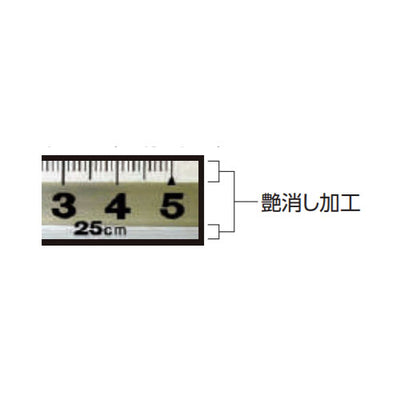 シンワ測定　曲尺角厚 シルバー 1尺5寸 裏面角目 重宝 　【品番：10371】