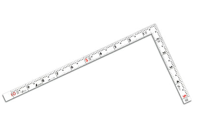 【メール便対応】シンワ測定　曲尺同厚 ホワイト 1尺/30cm 併用目盛 名作　【品番：11105】○
