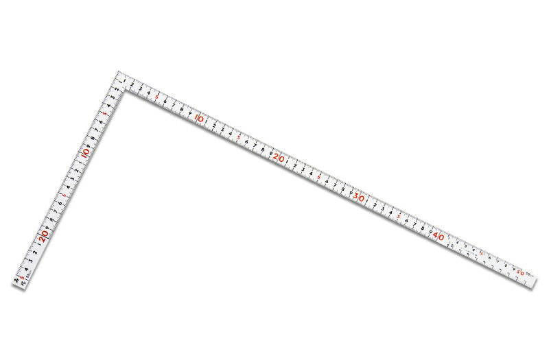 シンワ測定　曲尺同厚 ホワイト 1尺5寸/50cm 併用目盛 名作　【品番：11110】