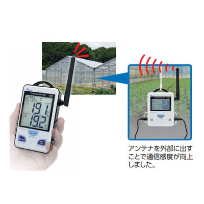 シンワ測定　ワイヤレス温度計 A 子機 外部アンテナ型　【品番：73442】