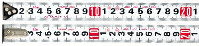 TJMデザイン（TAJIMA）　セフG7ロック25（メートル目盛）　黒/黒　【品番：SFG7L2550】
