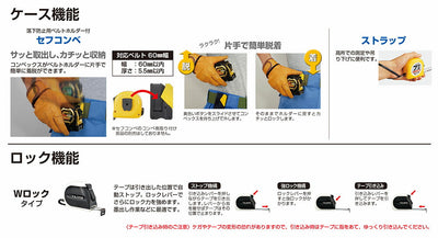 TJMデザイン（TAJIMA）　セフΣストップ25（メートル目盛）　【品番：SFSS2555】