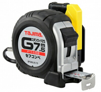 TJMデザイン（TAJIMA）　セフコンベ Gステンロック-25（メートル目盛）　【品番：SFGSL25-75BL】