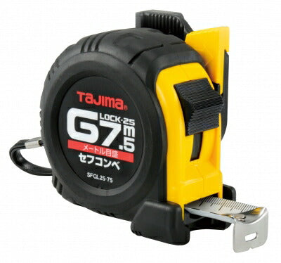 TJMデザイン（TAJIMA）　セフコンベ Gロック-25（メートル目盛）　【品番：SFGL25-75BL】