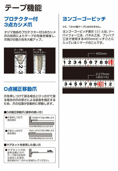 TJMデザイン（TAJIMA）　ロック-22（メートル目盛）　【品番：L22100BL】