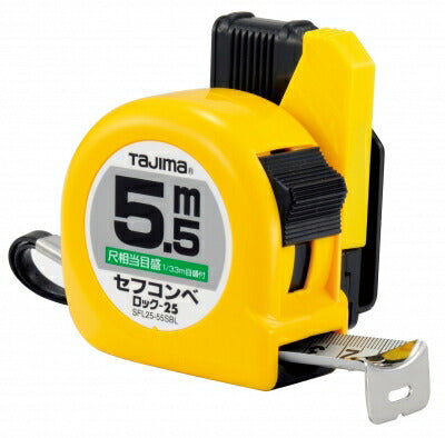 TJMデザイン（TAJIMA）　セフコンベ ロック-25（尺相当目盛付）　【品番：SFL25-55SBL】