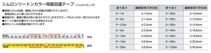 TJMデザイン（TAJIMA）　シムロン 交換用テープ 20m　【品番：YSM-20R】