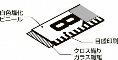 TJMデザイン（TAJIMA）　シムロンロッド 軽巻 （スタンド付テープロッド）　幅100mm 長さ30m　【品番：KM10-30K】