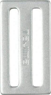 【メール便対応】TJMデザイン（TAJIMA）　D環止め （アルミ2穴）　シルバー　【品番：TA-AD2】