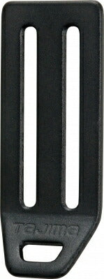 【メール便対応】TJMデザイン（TAJIMA）　L型D環止め （アルミ2穴）　ブラック　【品番：TA-LAD2BK】