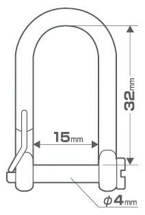 【メール便対応】TJMデザイン（TAJIMA）　シャックル Mロング　【品番：AZ-SML】