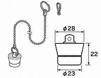 パナソニック　ゴム栓 φ28×φ23 高さ22（おもり付） チェーン長さ620　【品番：RLXGVDT409Z】◯