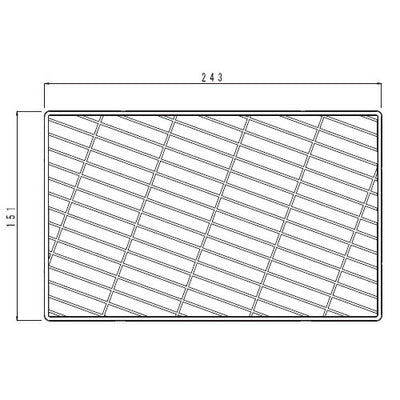 パナソニック　床排水口カバー（ダークグレー単色・L勝手用・長さ243mm）裏面刻印なし　【品番：RLXGVA5052】