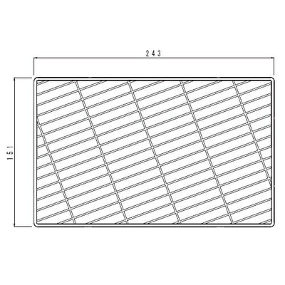 パナソニック　床排水口カバー（ブラウン単色・R勝手用・長さ243mm）裏面刻印なし　【品番：RLXGVA5043】