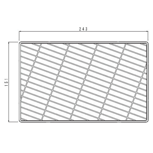 パナソニック　床排水口カバー（シャルトグレー柄付・L勝手用・長さ243mm）裏面刻印なし　【品番：RLXGVA5054】