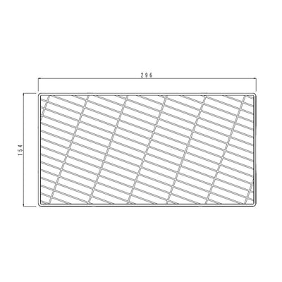 パナソニック　床排水口カバー（ブラウン柄付・L勝手用・長さ296mm）裏面「FRP」刻印あり　【品番：RLXGYGVA5095】
