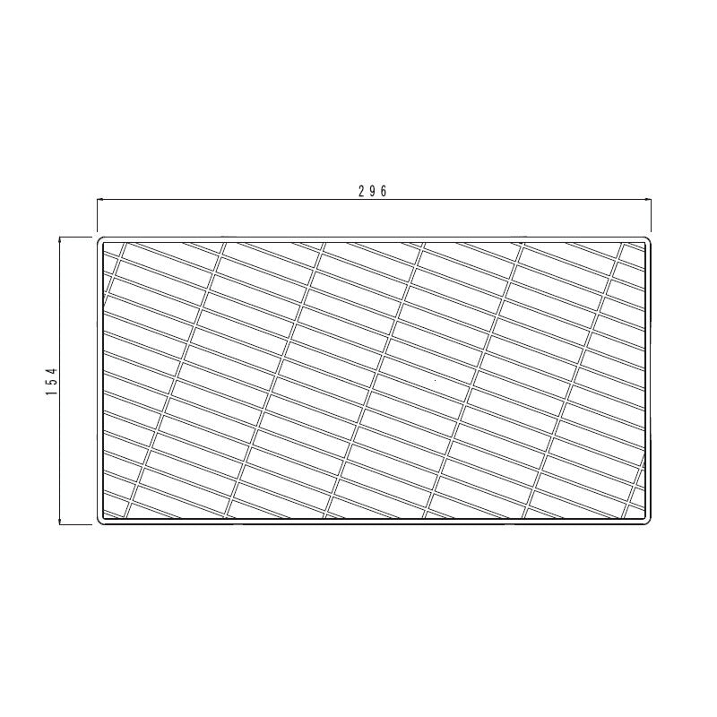 パナソニック　床排水口カバー（ブラウン柄付・L勝手用・長さ296mm）裏面「FRP」刻印あり　【品番：RLXGYGVA5095】