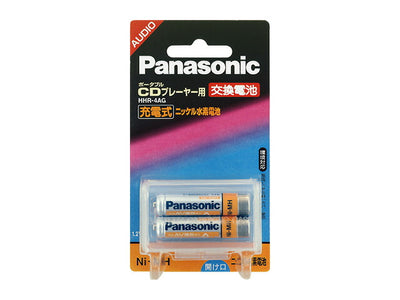 【メール便対応】パナソニック　充電式ニッケル水素電池単4形2本パック　【品番：HHR-4AG/2B】