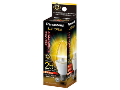 パナソニック　LED電球 シャンデリア電球タイプ 5.0W（電球色相当/調光器対応）E17口金　【品番：LDC5LE17CDW2】
