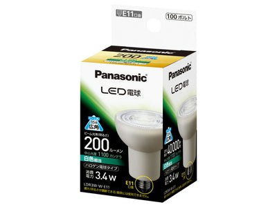パナソニック　LED電球 3.4W（白色相当） E11口金　【品番：LDR3WWE11】