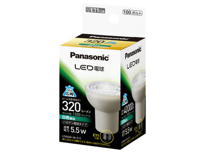 パナソニック　LED電球 5.5W（白色相当） E11口金　【品番：LDR6WWE11】
