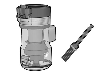 パナソニック　ダストボックス（お手入れブラシ付き）　【品番：AVV88K-QQ0S】●