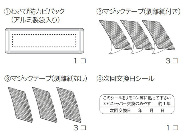 パナソニック　エアコン わさび防カビパック　【品番：CZ-SW5AK】●