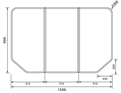 パナソニック　組フタ：ワイド浴槽用　【品番：GTD76KN11】●